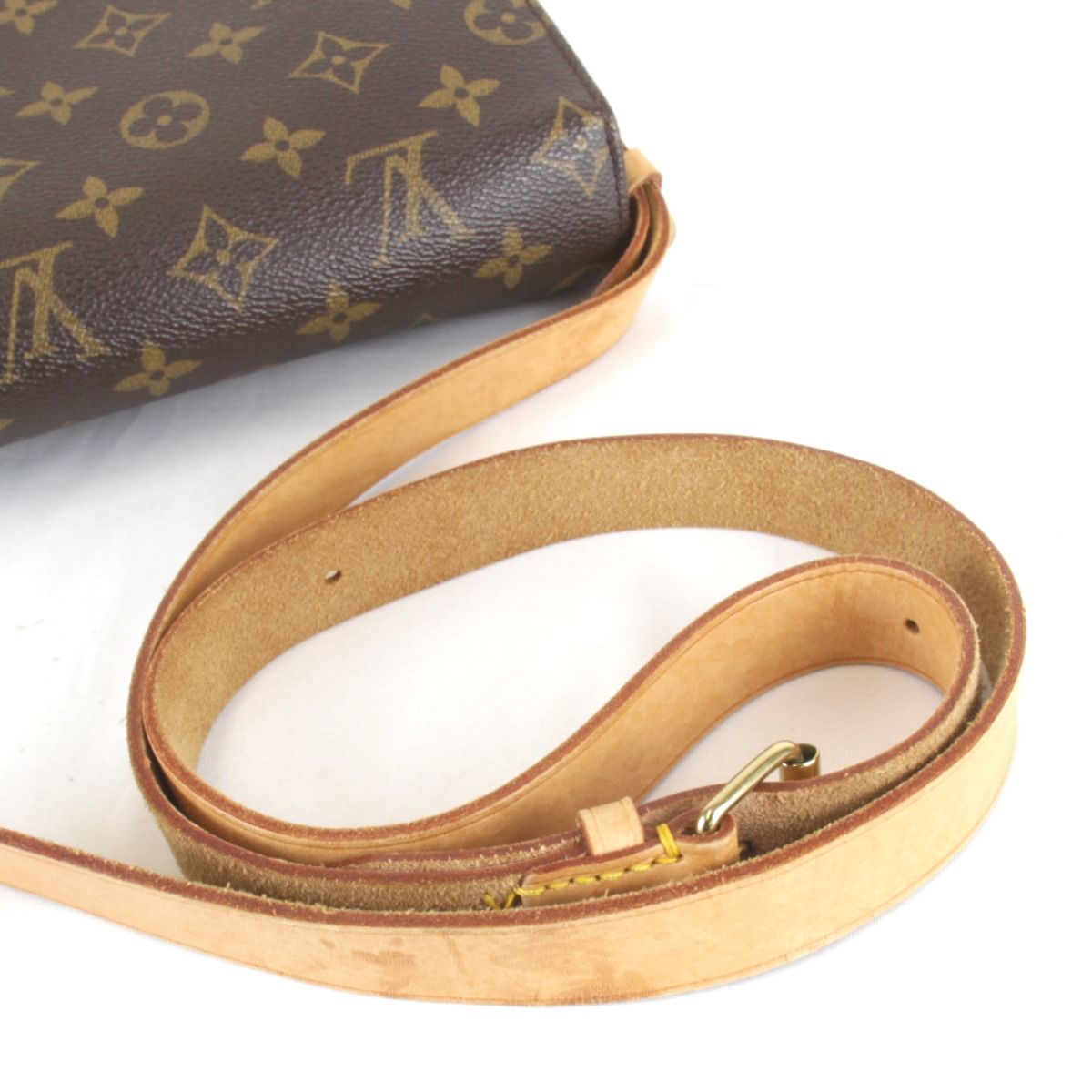 Louis Vuitton Cartouchiere GM Shoulder Bag Monogram Canvas Brown — view 6