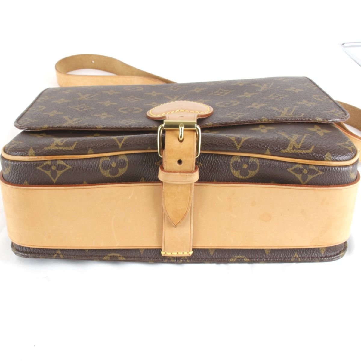 Louis Vuitton Cartouchiere GM Shoulder Bag Monogram Canvas Brown — view 5
