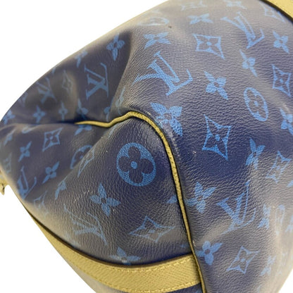 Louis Vuitton Keepall Bandouliere 45 Monogram Pacific Boston Bag Blue — view 3