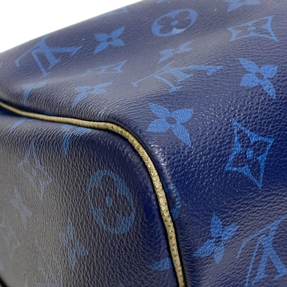 Louis Vuitton Keepall Bandouliere 45 Monogram Pacific Boston Bag Blue — view 5