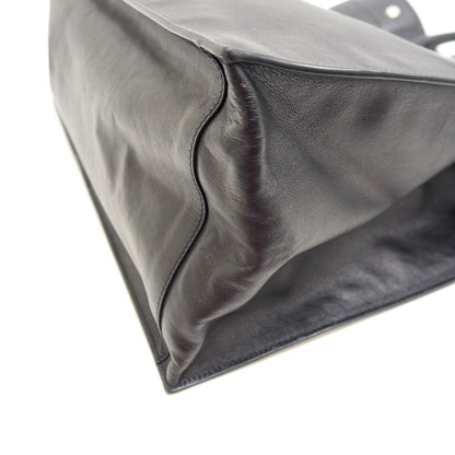 Saint Laurent North South Rib Gauche Tote Black — view 3