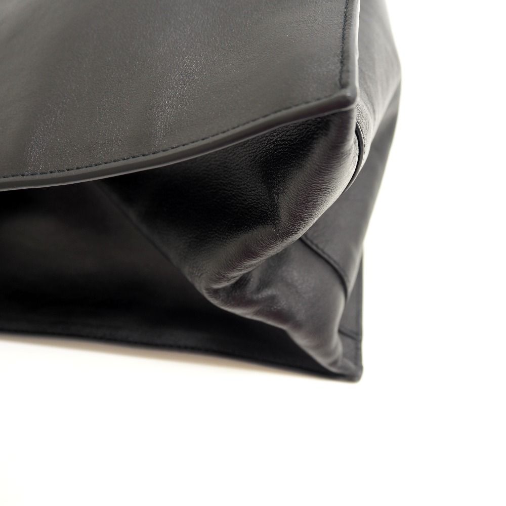 Saint Laurent North South Rib Gauche Tote Black — view 4