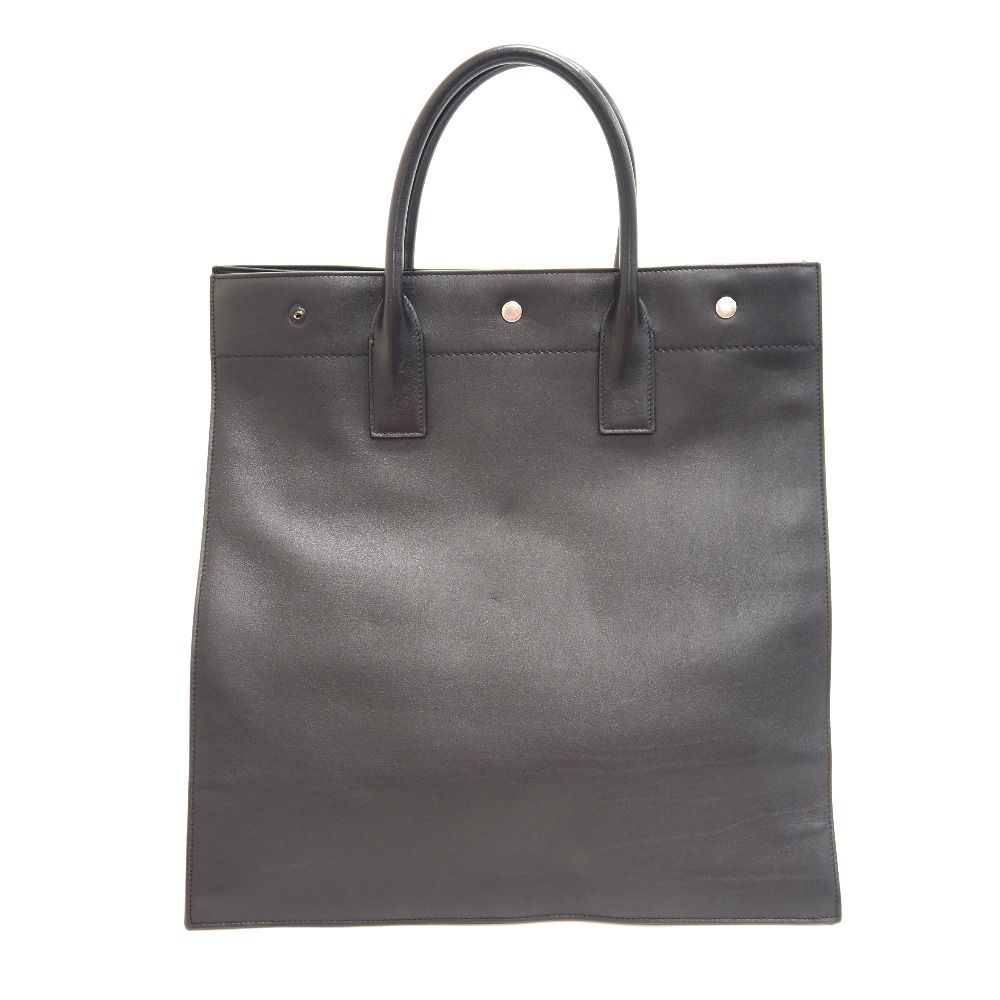 Saint Laurent North South Rib Gauche Tote Black — view 2