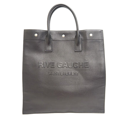 Saint Laurent North South Rib Gauche Tote Black