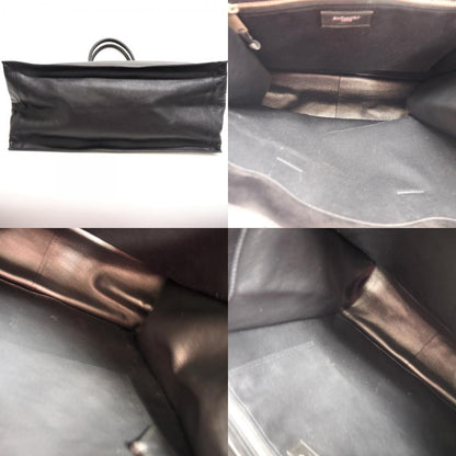 Saint Laurent North South Rib Gauche Tote Black — view 7