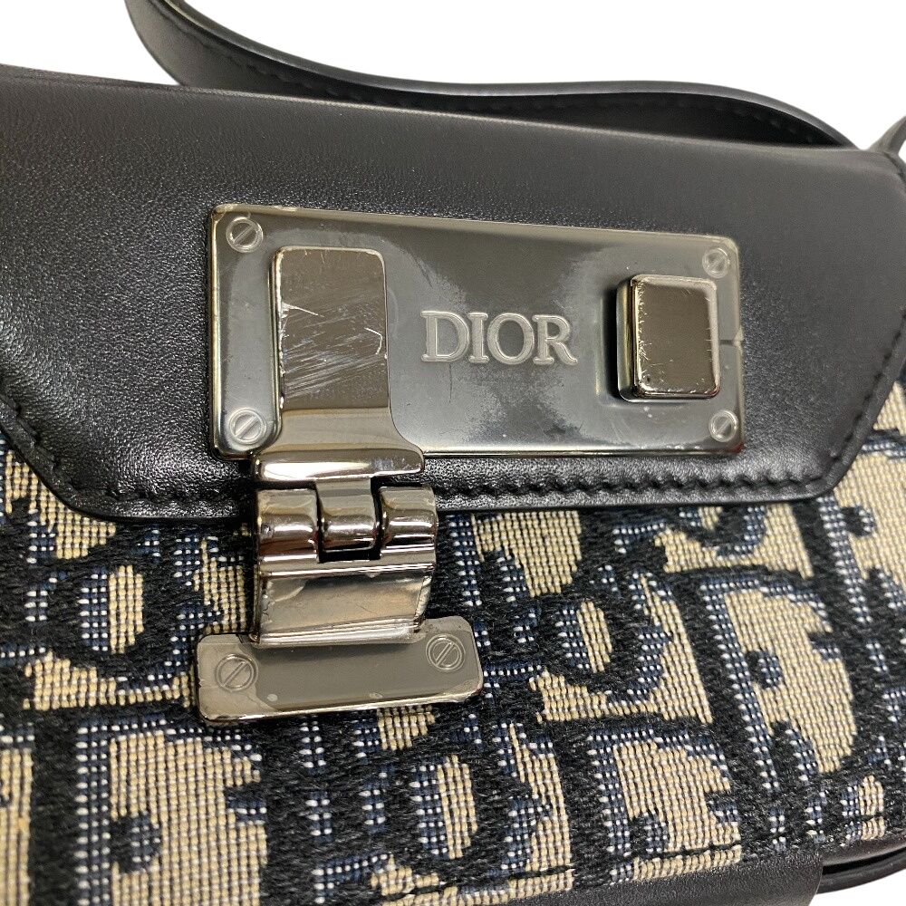 Dior O-Oblique Shoulder Bag Black — view 6
