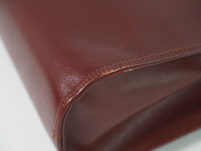 Cartier Must Line Shoulder Bag Leather Bordeaux — view 7