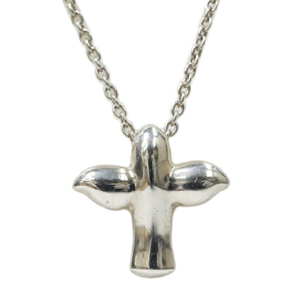 Tiffany & Co Elsa Peretti Bird Top Necklace Silver 41 cm
