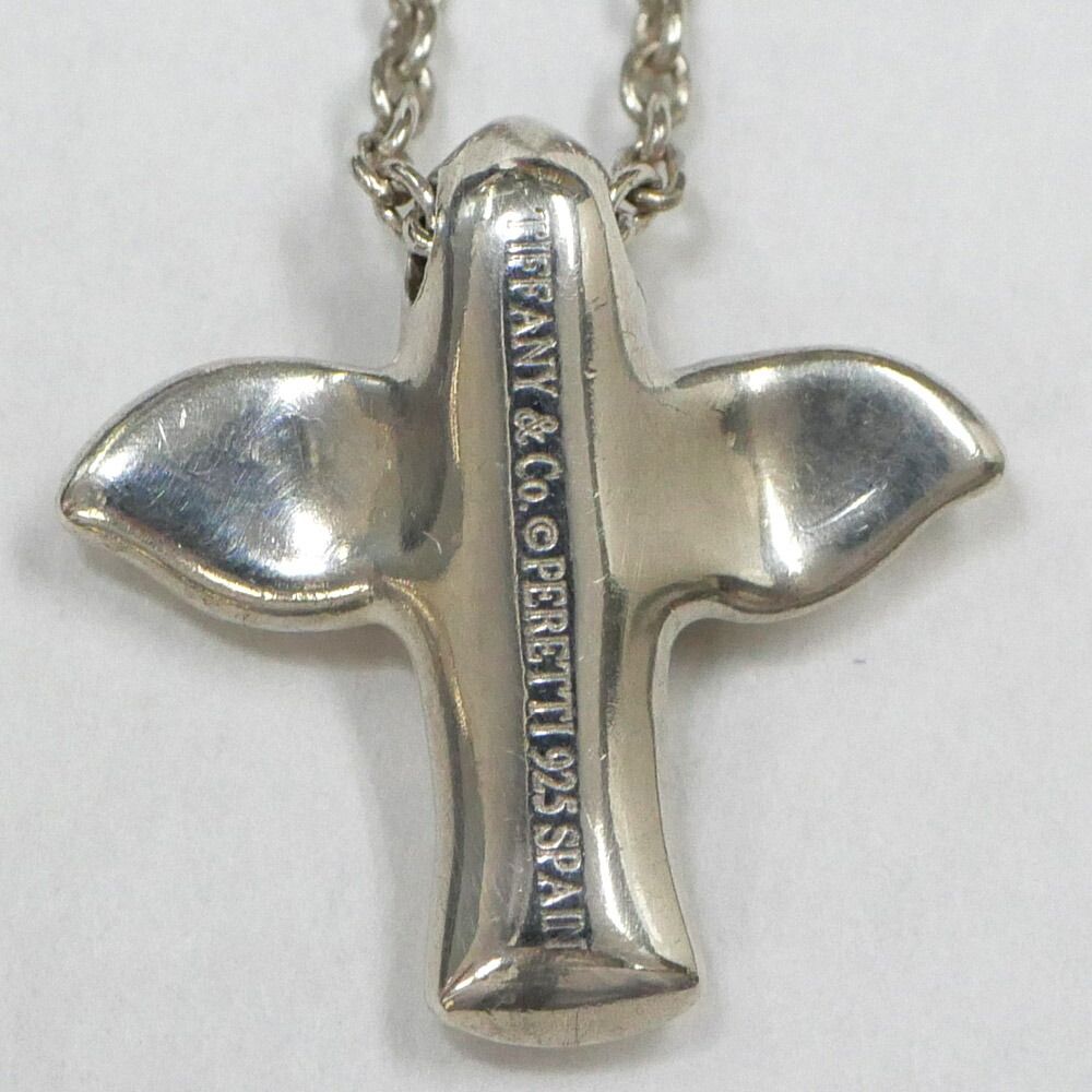 Tiffany & Co Elsa Peretti Bird Top Necklace Silver 41 cm — view 4