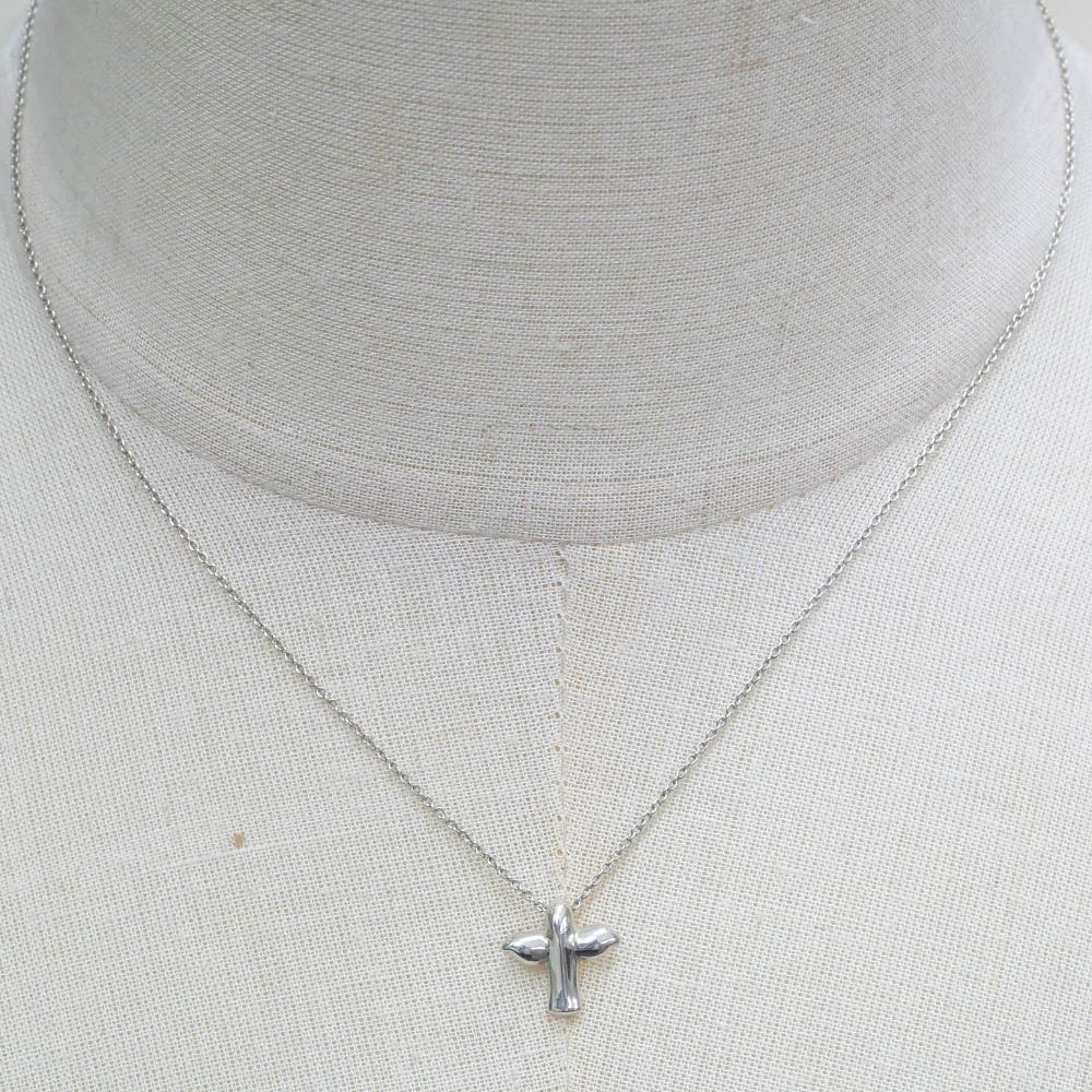 Tiffany & Co Elsa Peretti Bird Top Necklace Silver 41 cm — view 6