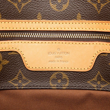 Louis Vuitton Monogram Sac Shopping Tote Shoulder Bag Brown Leather — view 5