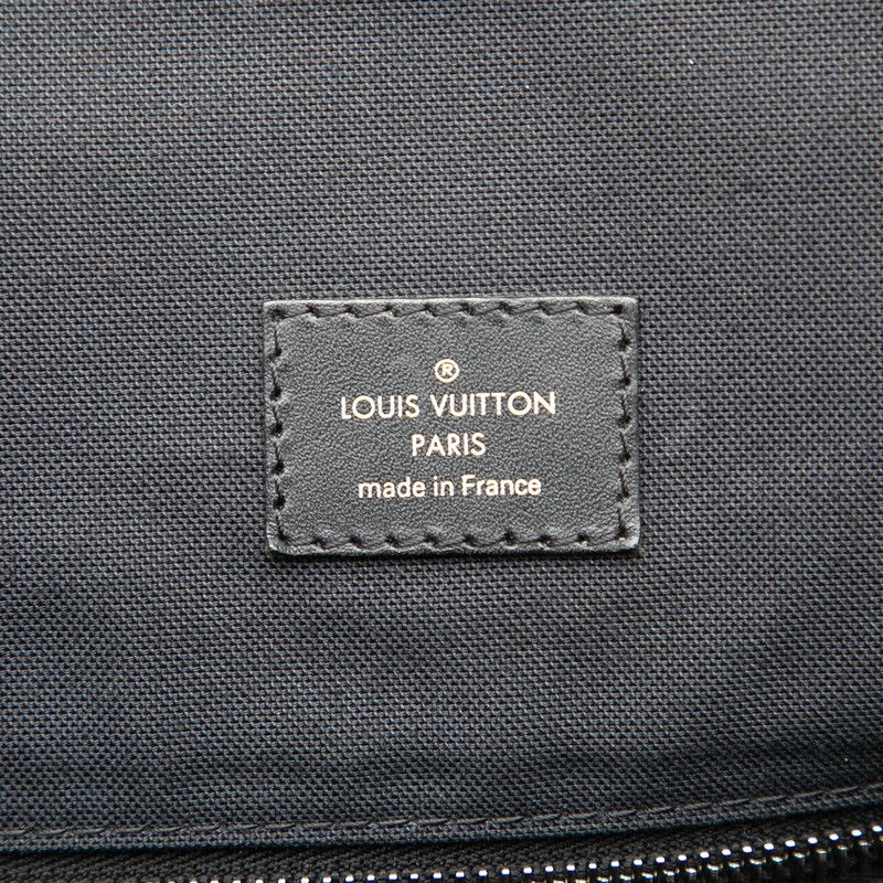 Louis Vuitton Monogram Macassar Christopher PM Backpack Brown Noir Black Leather — view 5