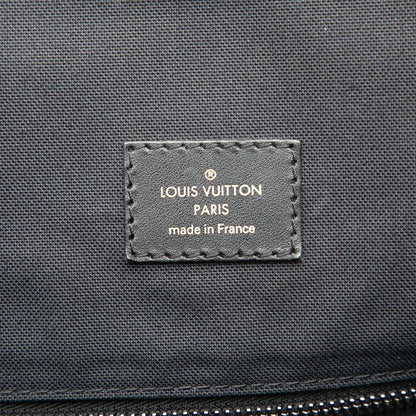 Louis Vuitton Monogram Macassar Christopher PM Backpack Brown Noir Black Leather — view 5
