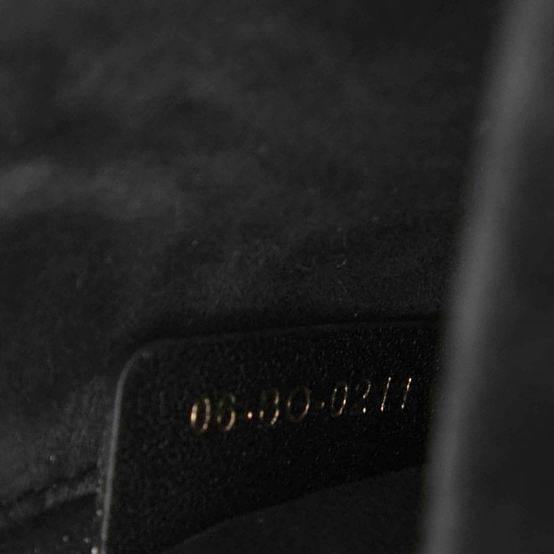 Dior Cannage Small Vanity Shoulder Bag 2-Way Black Leather — view 6