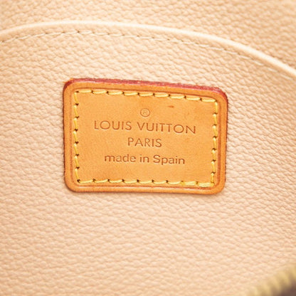 Louis Vuitton Monogram Pochette Cosmetic PM Pouch Brown Leather — view 6