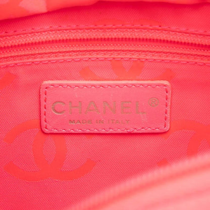 Chanel Cambon Line Quilted CC Logo Tote Shoulder White Black Leather — view 6