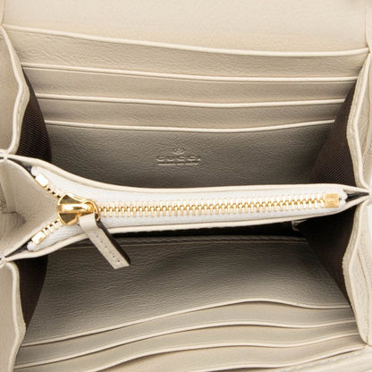 Gucci Interlocking Blanc Di Chain Wallet Shoulder Bag White Leather — view 4