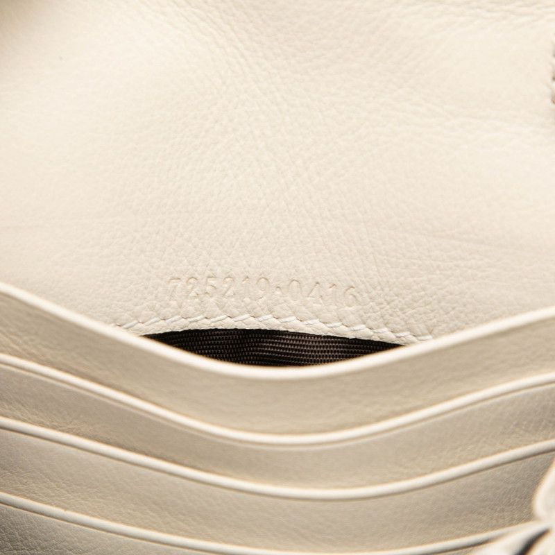 Gucci Interlocking Blanc Di Chain Wallet Shoulder Bag White Leather — view 6