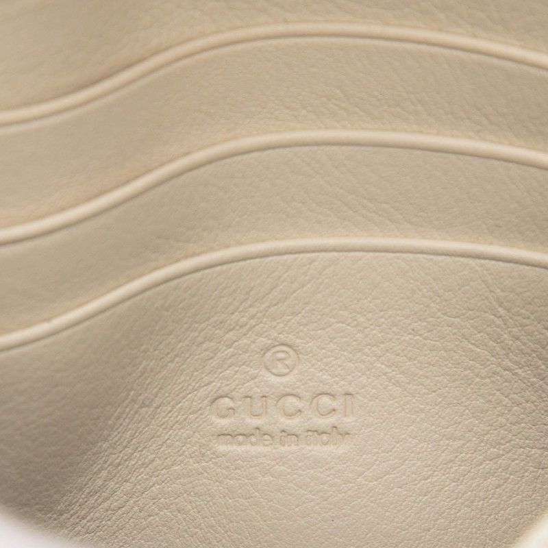 Gucci Interlocking Blanc Di Chain Wallet Shoulder Bag White Leather — view 5