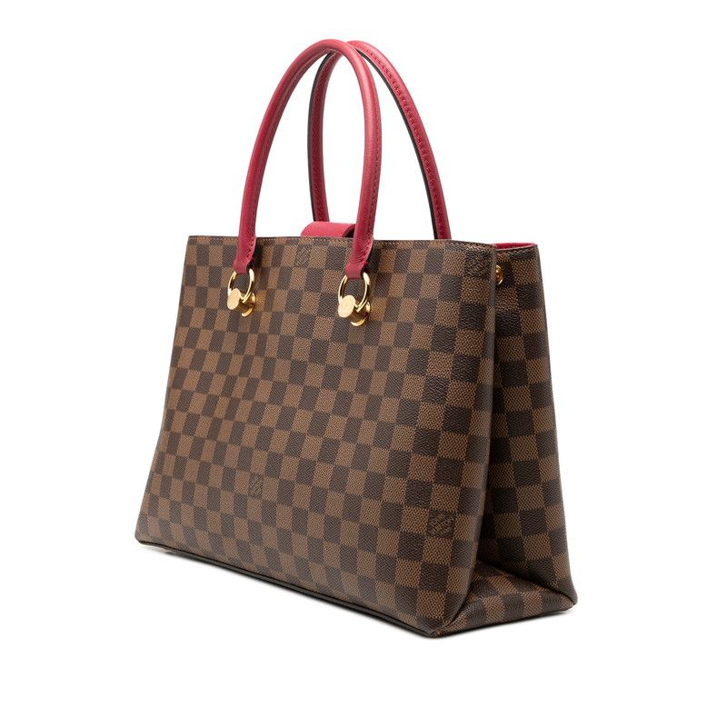 Louis Vuitton Damier LV Riverside 2-Way Shoulder Bag Brown Riduvant Leather — view 2