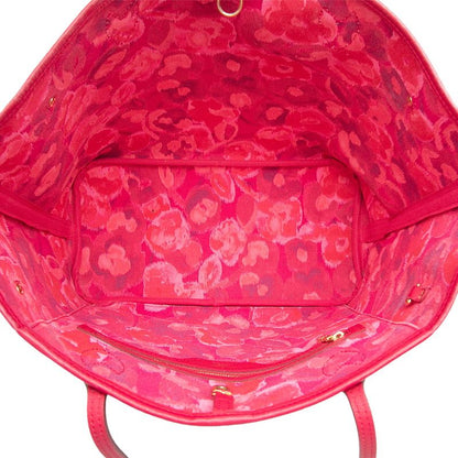 Louis Vuitton Monogram Ikat Flower Neverfull MM Tote Shoulder Bag Brown Rose — view 4