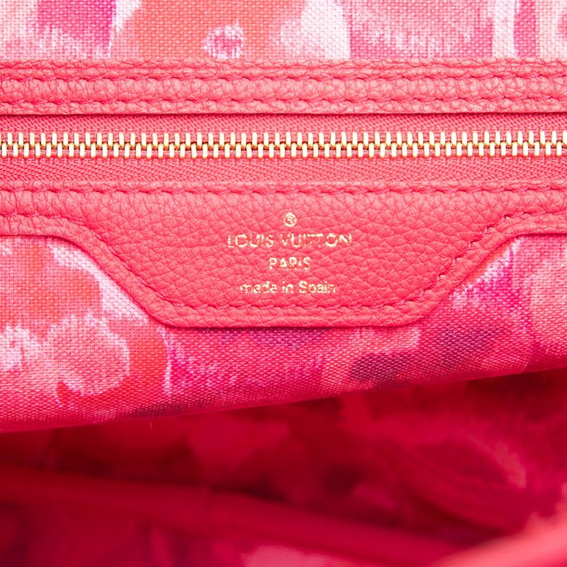 Louis Vuitton Monogram Ikat Flower Neverfull MM Tote Shoulder Bag Brown Rose — view 6