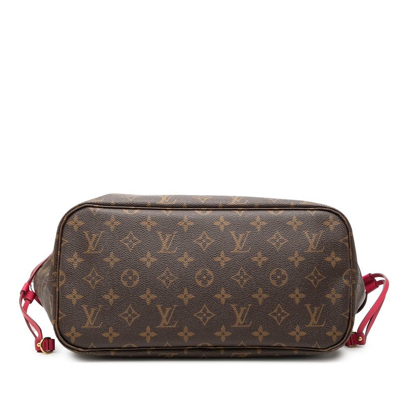 Louis Vuitton Monogram Ikat Flower Neverfull MM Tote Shoulder Bag Brown Rose — view 3
