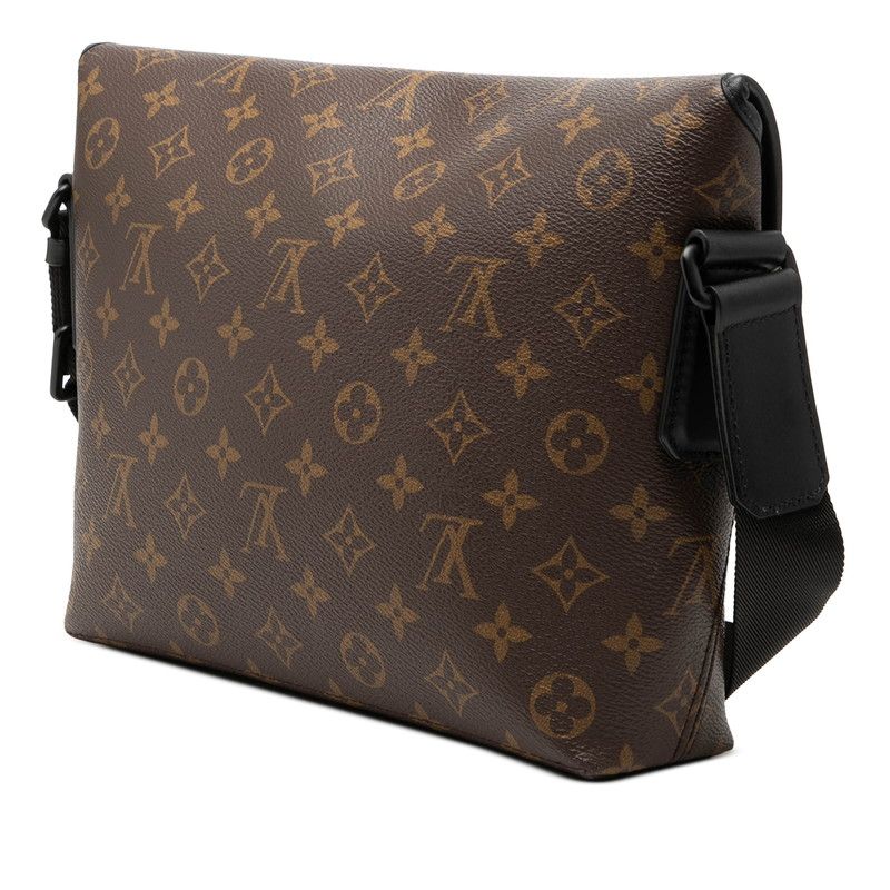 Louis Vuitton Monogram Macassar Magnetic Messenger Crossbody Shoulder Bag Brown — view 2