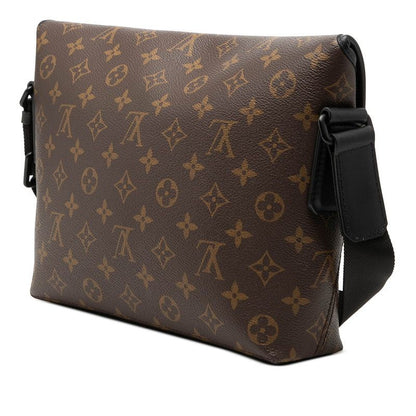 Louis Vuitton Monogram Macassar Magnetic Messenger Crossbody Shoulder Bag Brown — view 2
