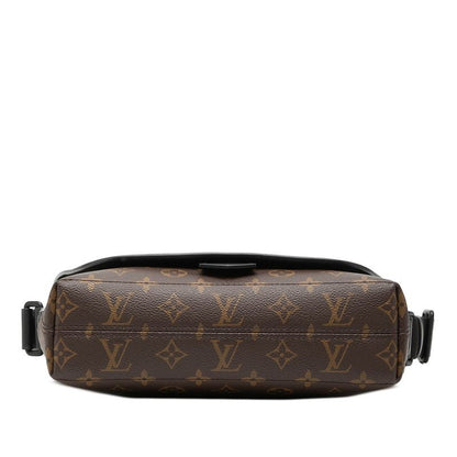 Louis Vuitton Monogram Macassar Magnetic Messenger Crossbody Shoulder Bag Brown — view 3