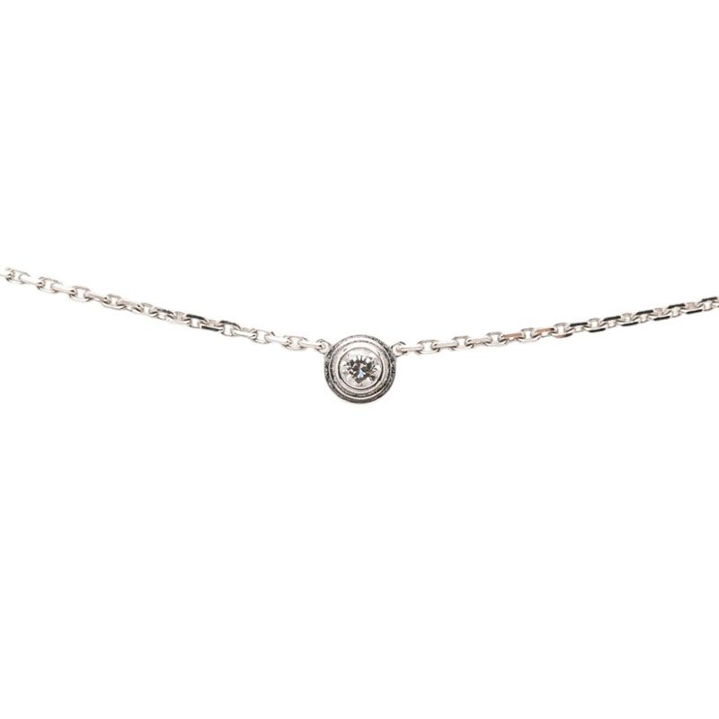 Cartier Diamant Leger d'Amour XS Necklace 18k White Gold