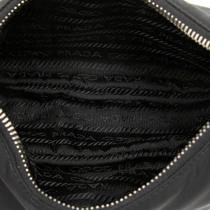 Prada Re Edition Chain 2-Way Shoulder Bag Black Nylon Leather — view 4