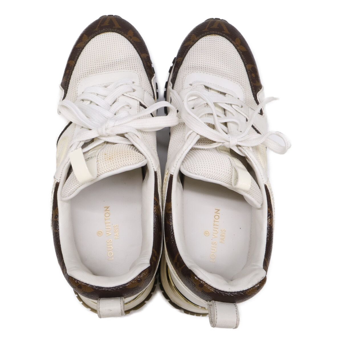 Louis Vuitton Run Away Patent Monogram Canvas Sneakers — view 5