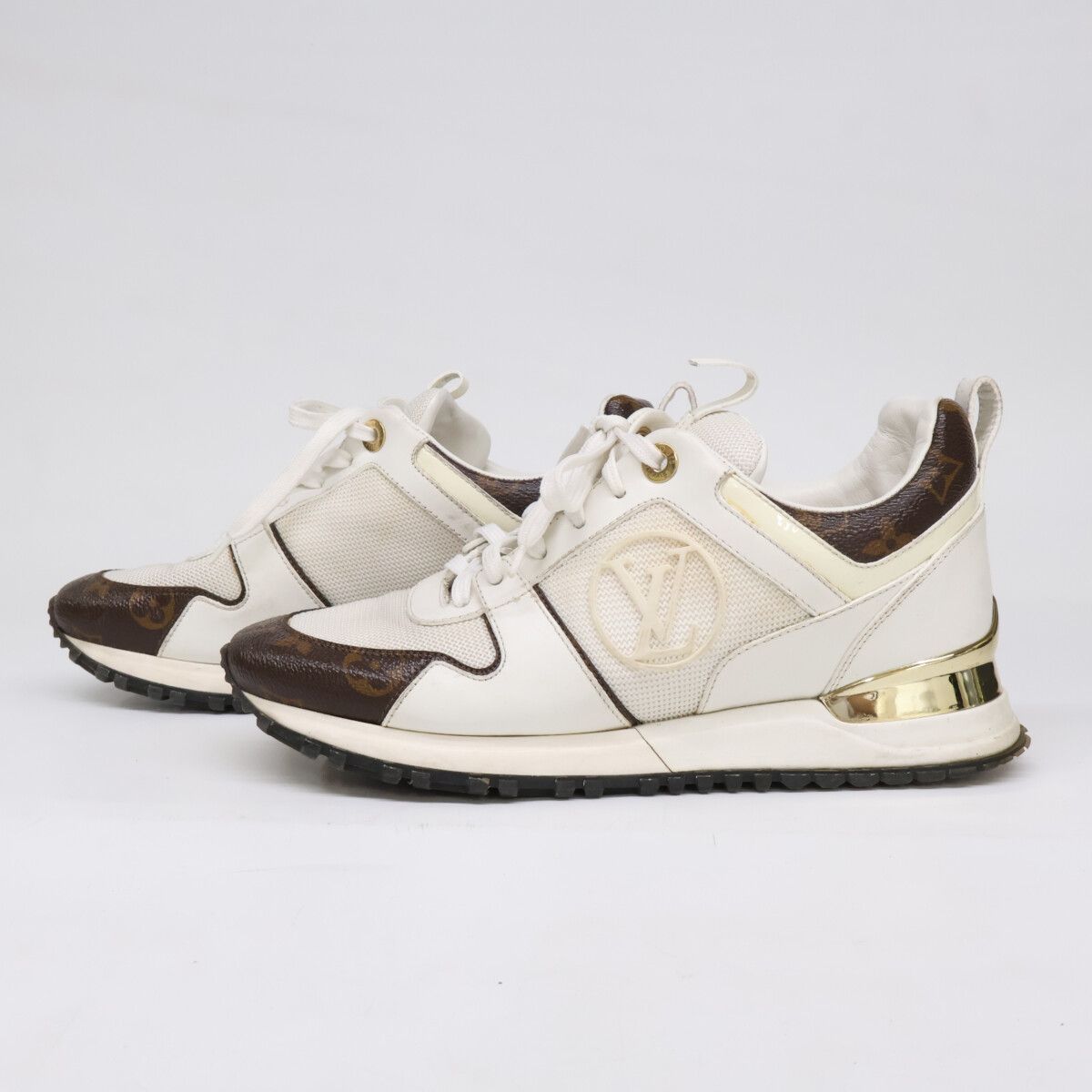 Louis Vuitton Run Away Patent Monogram Canvas Sneakers