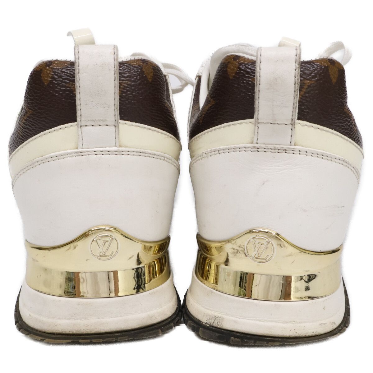 Louis Vuitton Run Away Patent Monogram Canvas Sneakers — view 3