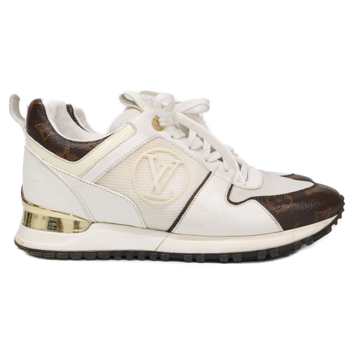 Louis Vuitton Run Away Patent Monogram Canvas Sneakers — view 4