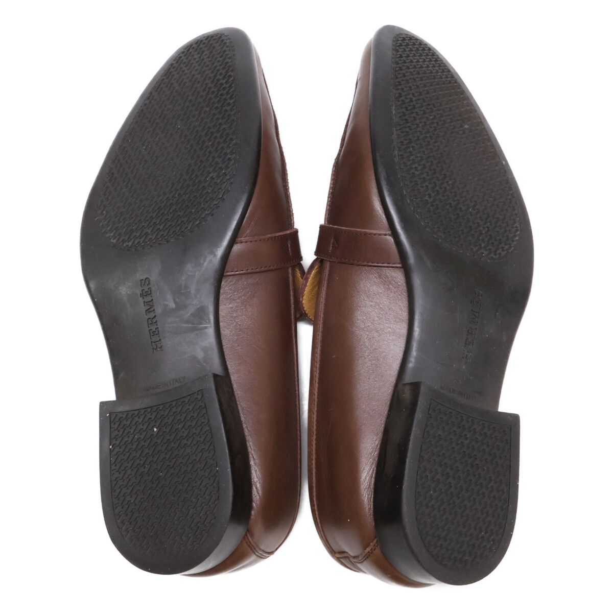 Hermes Hapi Leather Loafers — view 6
