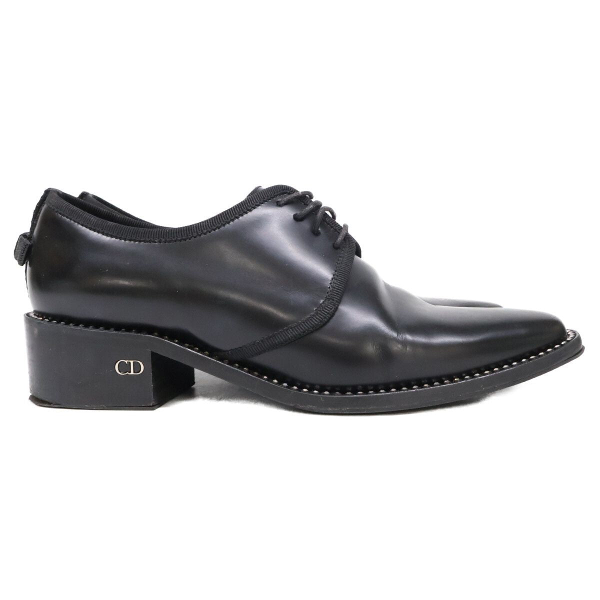 Dior Rhinestone Sole Leather Dress Shoes — view 4