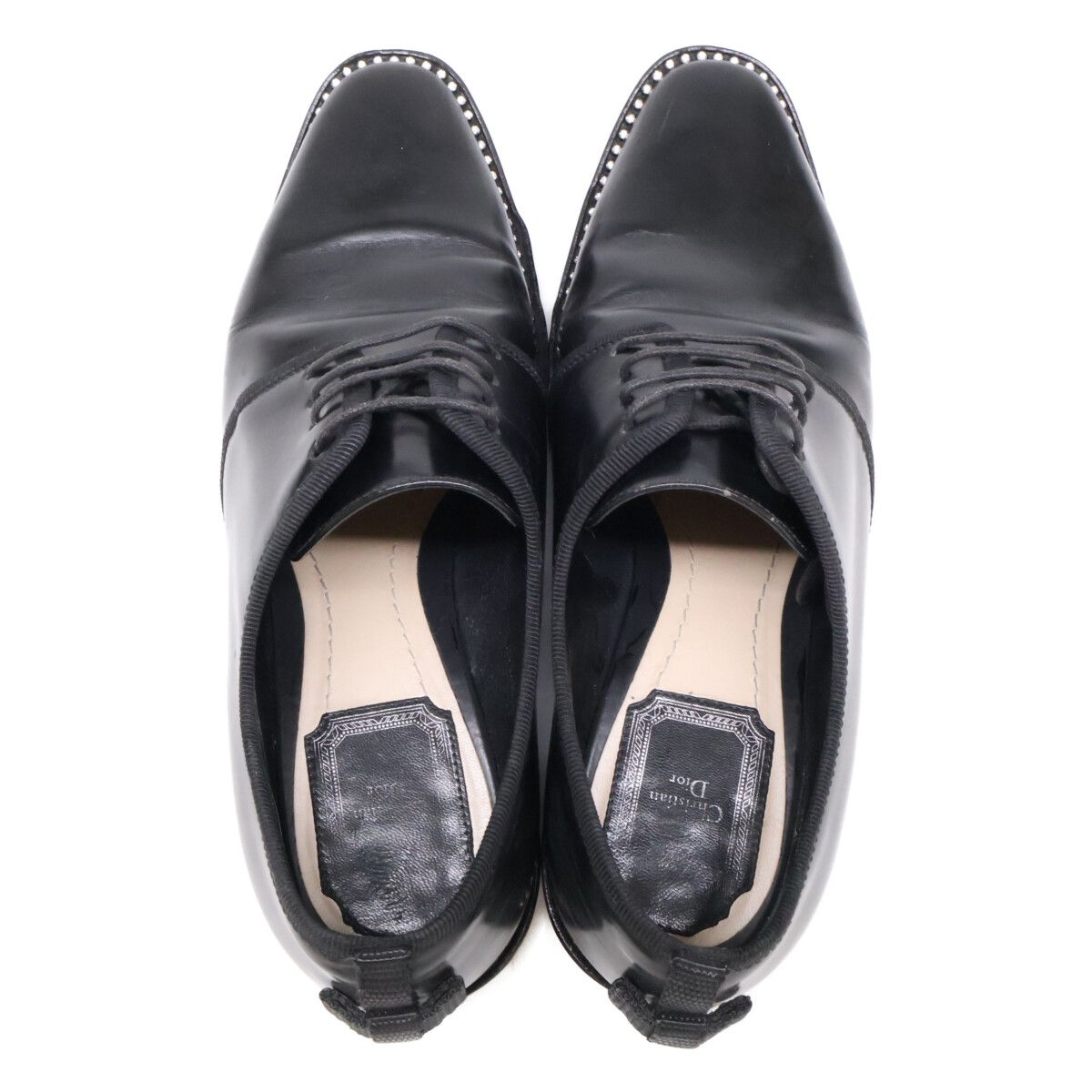 Dior Rhinestone Sole Leather Dress Shoes — view 5