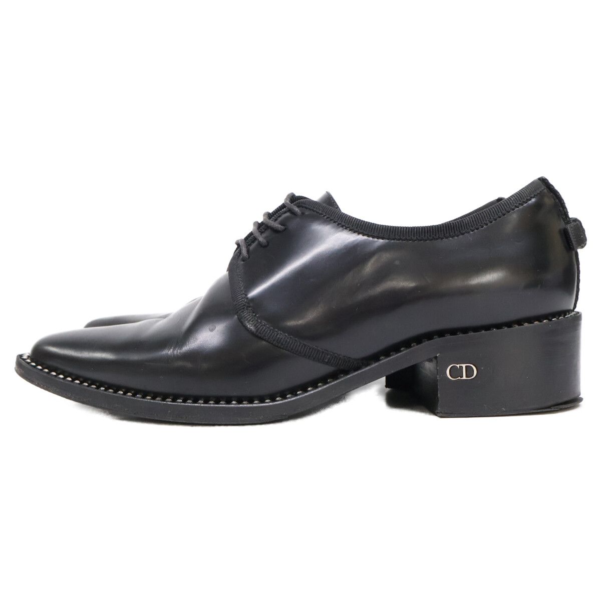 Dior Rhinestone Sole Leather Dress Shoes — view 2