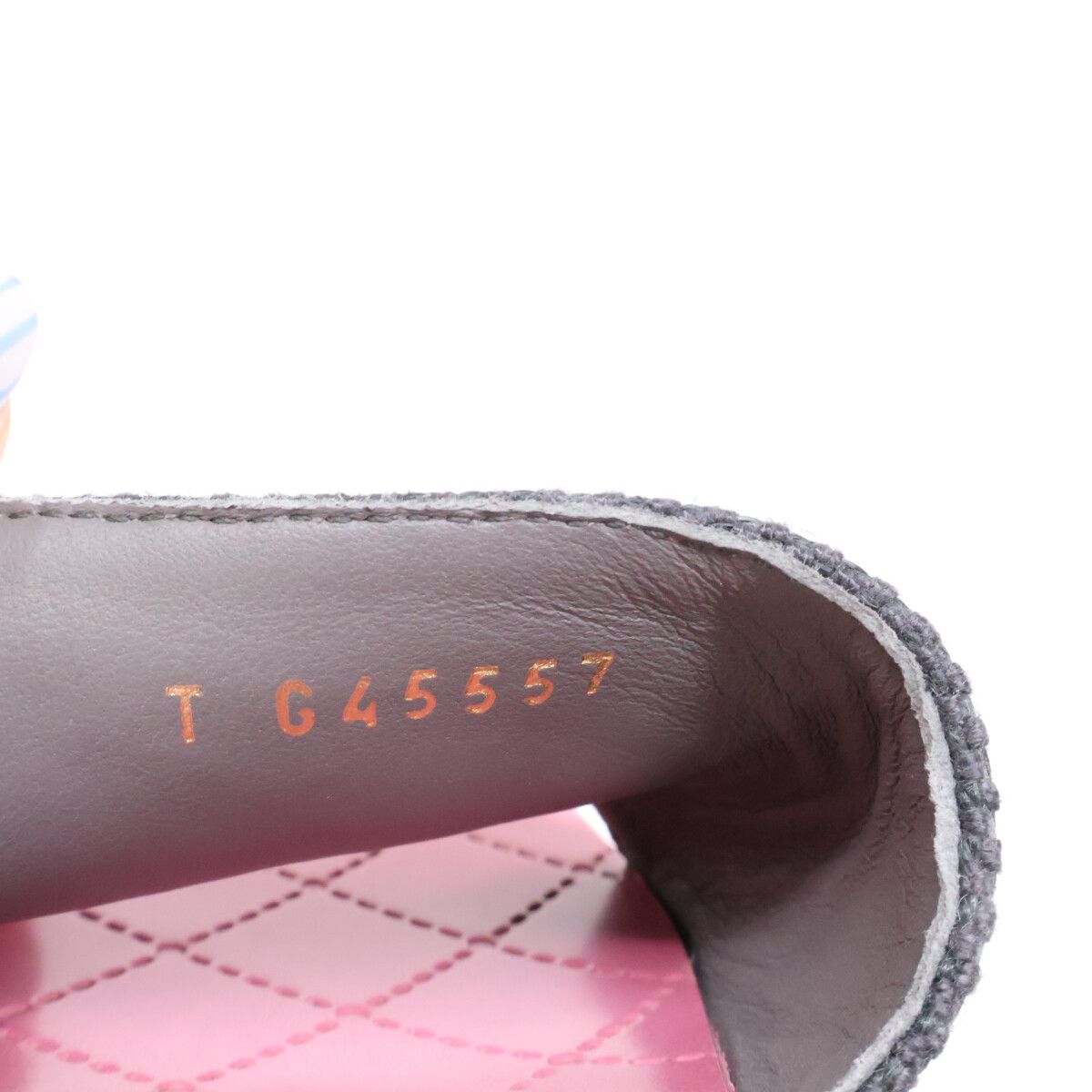 Chanel CC Logo Wood Sole Quilted Sandals — view 7