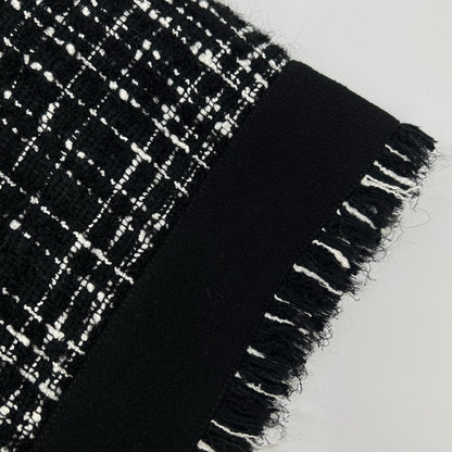 Dolce & Gabbana Black Button Tweed Dress 38 — view 9