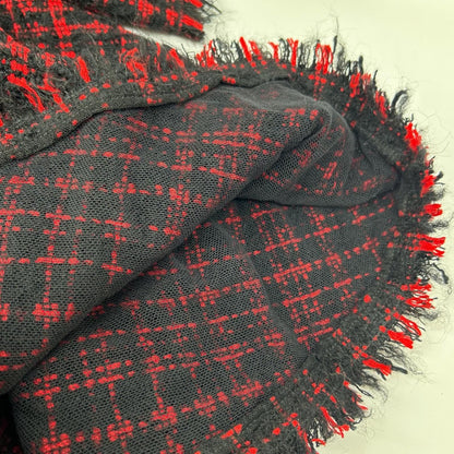 Dolce & Gabbana Red Black Tweed Dress 38 — view 9