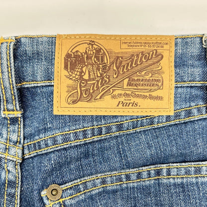 Louis Vuitton Indigo Cotton Denim Pants 34 — view 3