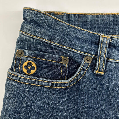 Louis Vuitton Indigo Cotton Denim Pants 34 — view 8