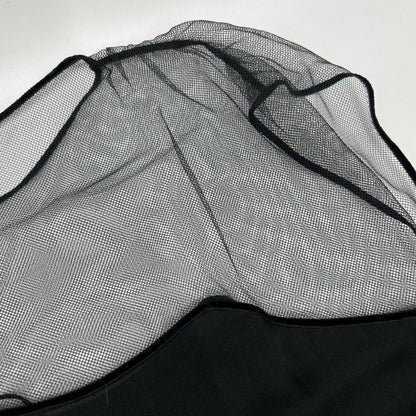 Louis Vuitton Black Sheer Cut Replacement Belted Blouse — view 9