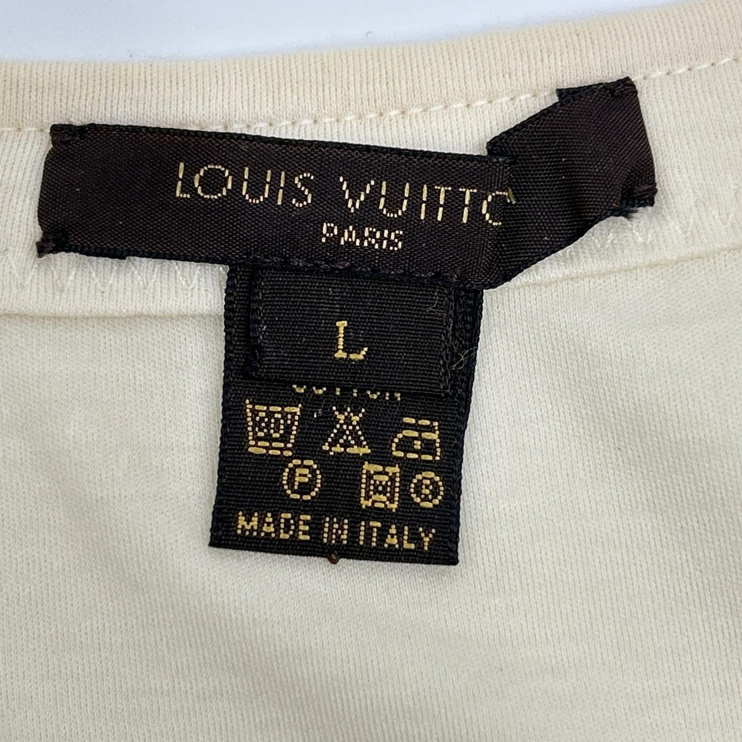 Louis Vuitton Ivory Ribbon Cotton Short Sleeve — view 3