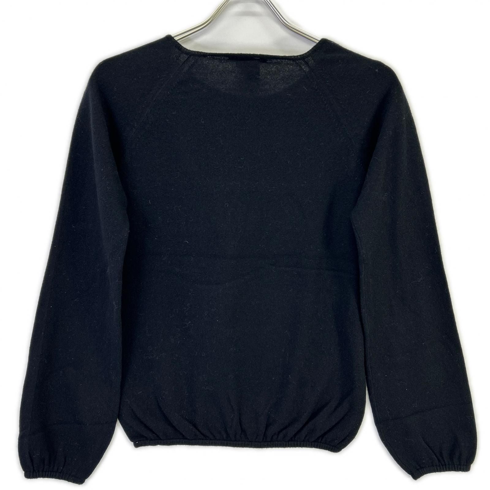 Louis Vuitton Black Cashmere Boatneck Knit Sweater — view 2