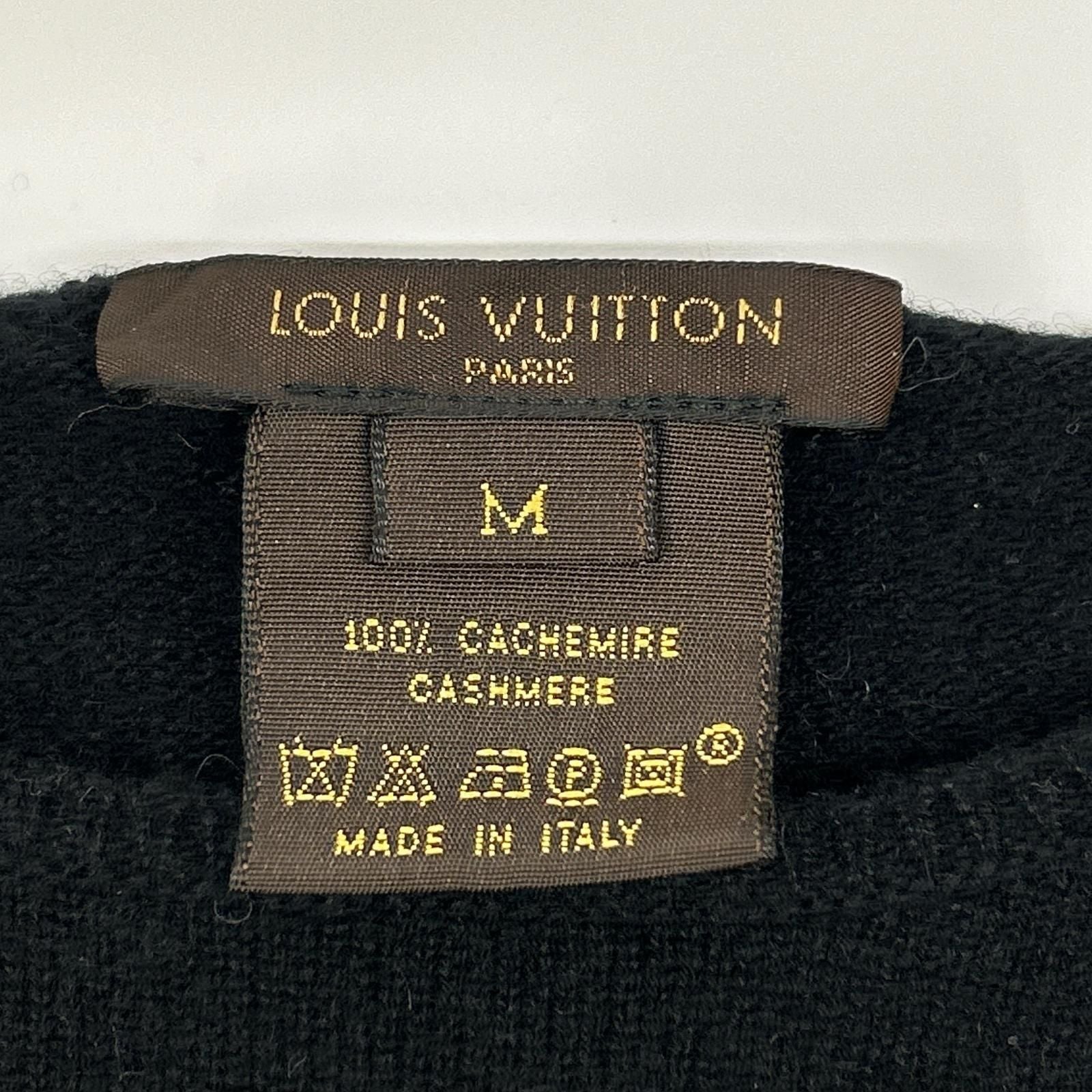 Louis Vuitton Black Cashmere Boatneck Knit Sweater — view 3
