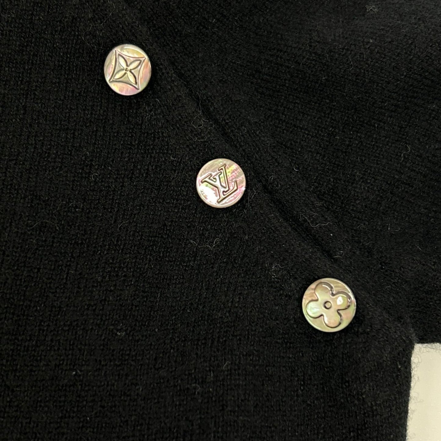Louis Vuitton Black Cashmere Boatneck Knit Sweater — view 5